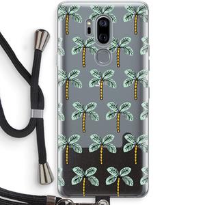 CaseCompany Paradise: LG G7 Thinq Transparant Hoesje met koord