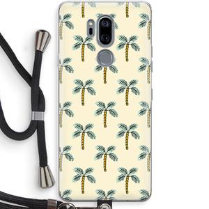 CaseCompany Paradise: LG G7 Thinq Transparant Hoesje met koord