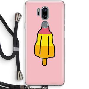 CaseCompany Raketijsje: LG G7 Thinq Transparant Hoesje met koord