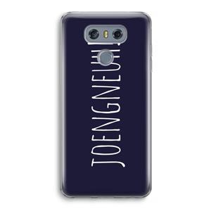 CaseCompany Joengneuh!: LG G6 Transparant Hoesje