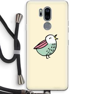CaseCompany Birdy: LG G7 Thinq Transparant Hoesje met koord