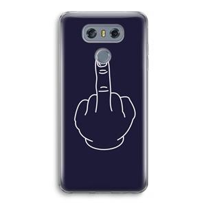 CaseCompany F**k U: LG G6 Transparant Hoesje