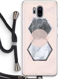CaseCompany Creatieve toets: LG G7 Thinq Transparant Hoesje met koord