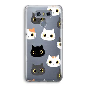 CaseCompany Katten: LG G6 Transparant Hoesje
