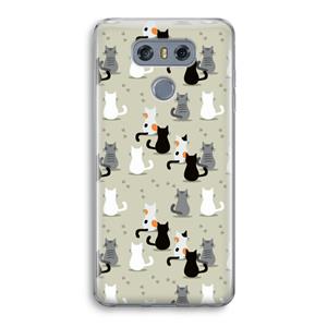 CaseCompany Katten: LG G6 Transparant Hoesje