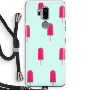 CaseCompany Waterijsje: LG G7 Thinq Transparant Hoesje met koord