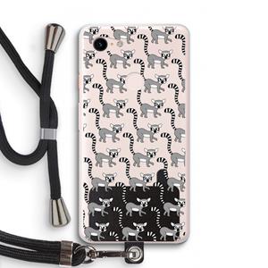 CaseCompany Makis: Pixel 3 XL Transparant Hoesje met koord