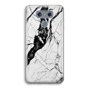 CaseCompany Witte marmer 2: LG G6 Transparant Hoesje