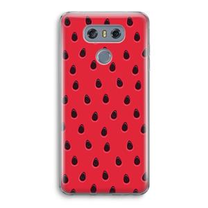 CaseCompany Watermelon: LG G6 Transparant Hoesje