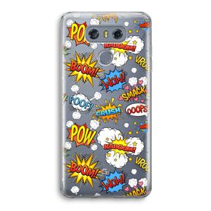 CaseCompany Pow Smack: LG G6 Transparant Hoesje