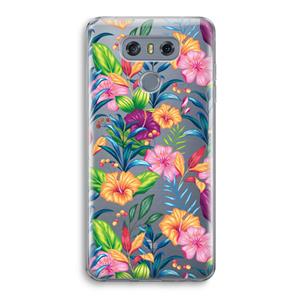 CaseCompany Tropisch 2: LG G6 Transparant Hoesje