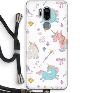 CaseCompany Fantasiewereld: LG G7 Thinq Transparant Hoesje met koord