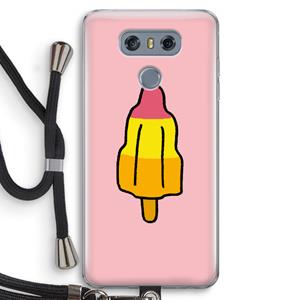 CaseCompany Raketijsje: LG G6 Transparant Hoesje met koord
