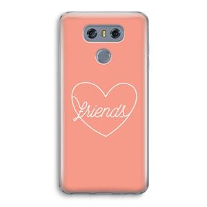 CaseCompany Friends heart: LG G6 Transparant Hoesje