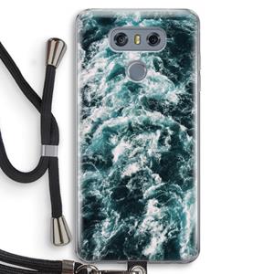 CaseCompany Zee golf: LG G6 Transparant Hoesje met koord