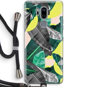 CaseCompany Fantasie jungle: LG G7 Thinq Transparant Hoesje met koord