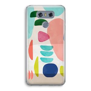 CaseCompany Bold Rounded Shapes: LG G6 Transparant Hoesje