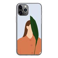 CaseCompany Leaf: iPhone 11 Pro Transparant Hoesje