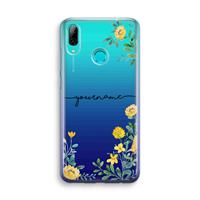 Gele bloemen: Huawei P Smart (2019) Transparant Hoesje