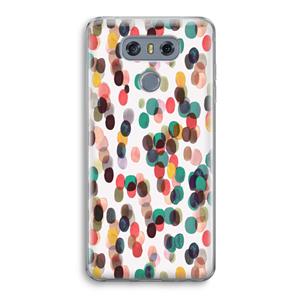 CaseCompany Tropical Dots: LG G6 Transparant Hoesje