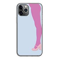 CaseCompany Pink panty: iPhone 11 Pro Transparant Hoesje