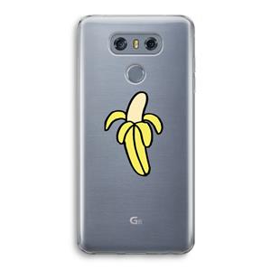 CaseCompany Banana: LG G6 Transparant Hoesje