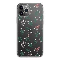 CaseCompany Small white flowers: iPhone 11 Pro Transparant Hoesje