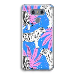 CaseCompany Tijger: LG G6 Transparant Hoesje