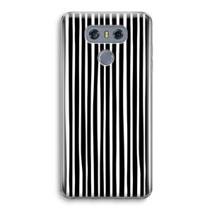 CaseCompany Stripes: LG G6 Transparant Hoesje