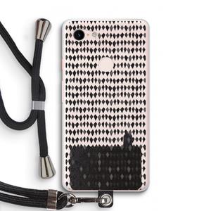 CaseCompany Crazy shapes: Pixel 3 XL Transparant Hoesje met koord