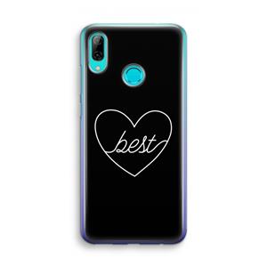 CaseCompany Best heart black: Huawei P Smart (2019) Transparant Hoesje