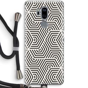CaseCompany Magic pattern: LG G7 Thinq Transparant Hoesje met koord
