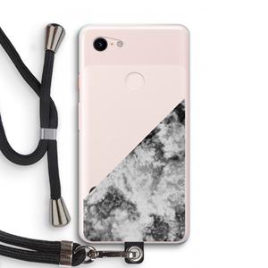 CaseCompany Onweer: Pixel 3 XL Transparant Hoesje met koord
