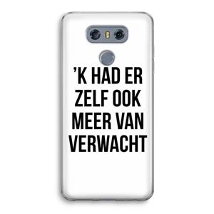 CaseCompany Meer verwacht: LG G6 Transparant Hoesje
