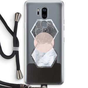 CaseCompany Creatieve toets: LG G7 Thinq Transparant Hoesje met koord