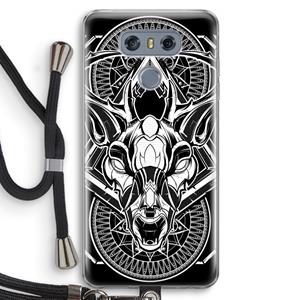 CaseCompany Oh Deer: LG G6 Transparant Hoesje met koord