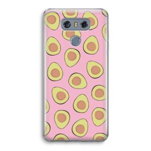 CaseCompany Dancing avocados: LG G6 Transparant Hoesje