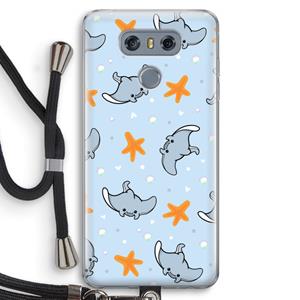 CaseCompany Manta: LG G6 Transparant Hoesje met koord
