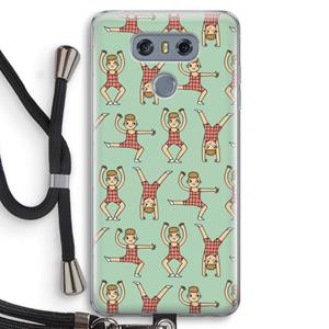 CaseCompany Gymboys: LG G6 Transparant Hoesje met koord