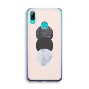 CaseCompany Marmeren cirkels: Huawei P Smart (2019) Transparant Hoesje