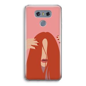 CaseCompany Woke up like this: LG G6 Transparant Hoesje