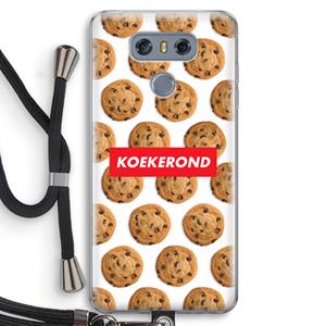 CaseCompany Koekerond: LG G6 Transparant Hoesje met koord