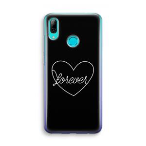 CaseCompany Forever heart black: Huawei P Smart (2019) Transparant Hoesje