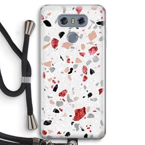 CaseCompany Terrazzo N°12: LG G6 Transparant Hoesje met koord