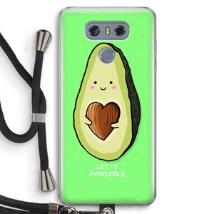 CaseCompany Avocuddle: LG G6 Transparant Hoesje met koord