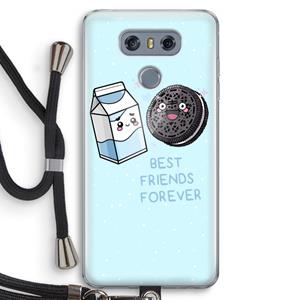 CaseCompany Best Friend Forever: LG G6 Transparant Hoesje met koord