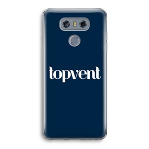 CaseCompany Topvent Navy: LG G6 Transparant Hoesje