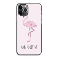 CaseCompany Pink positive: iPhone 11 Pro Transparant Hoesje