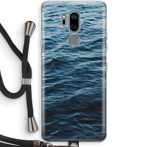 CaseCompany Oceaan: LG G7 Thinq Transparant Hoesje met koord