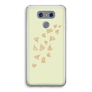 CaseCompany Falling Leaves: LG G6 Transparant Hoesje